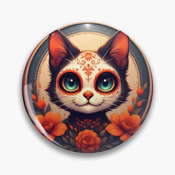 Item preview, Day of the Dead Cat #8 designed and sold by Sam-Tada.