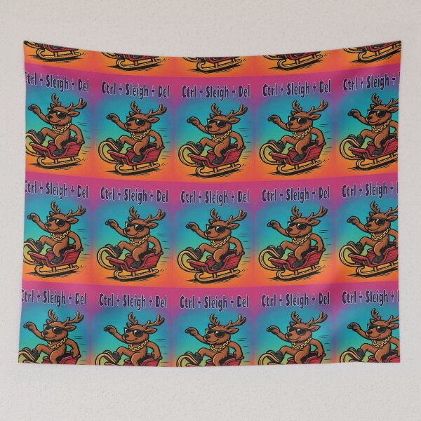 Item preview, "Ctrl + Sligh + Del" is a deer and a digital glitch on a Felia T-shirt designed and sold by Felia001.