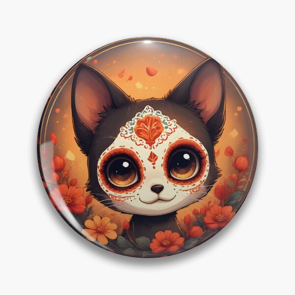 Item preview, Day of the Dead Cat #9 designed and sold by Sam-Tada.