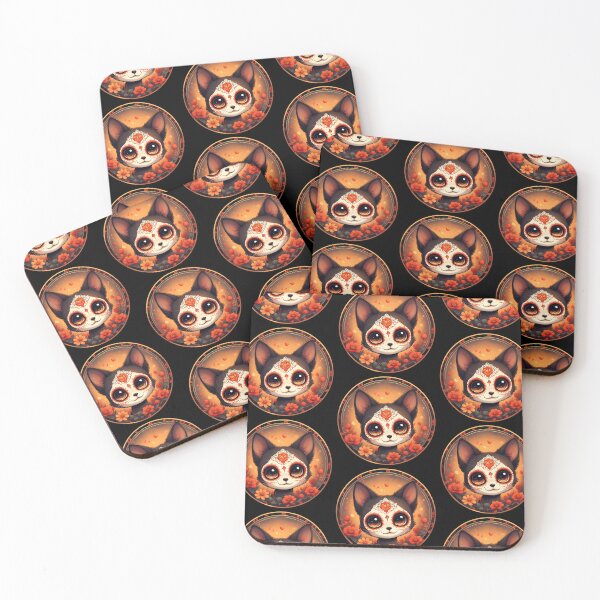 Item preview, Day of the Dead Cat #9 designed and sold by Sam-Tada.