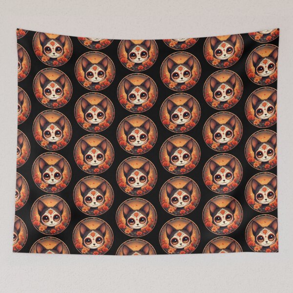 Item preview, Day of the Dead Cat #9 designed and sold by Sam-Tada.