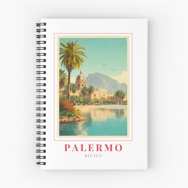 Aperçu de l'œuvre Illustration de Palerme, ville côtière de Sicile créée et vendue par MapMyMiles.