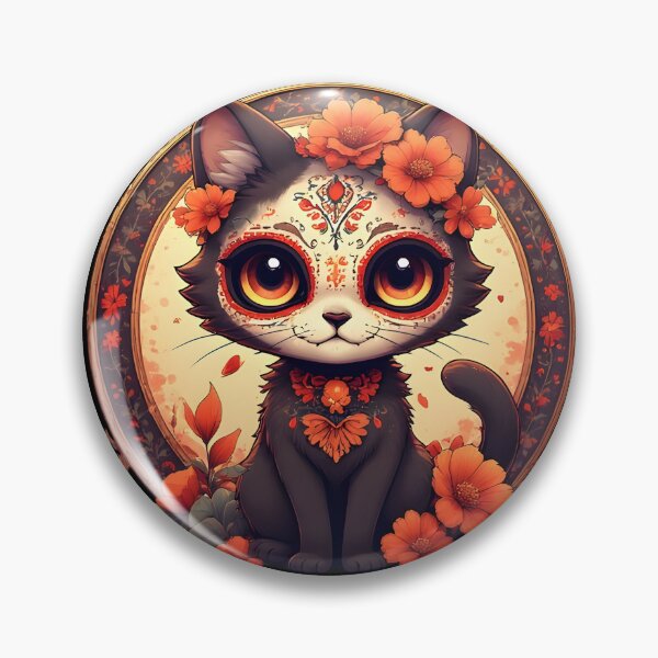 Item preview, Day of the Dead Cat #10 designed and sold by Sam-Tada.
