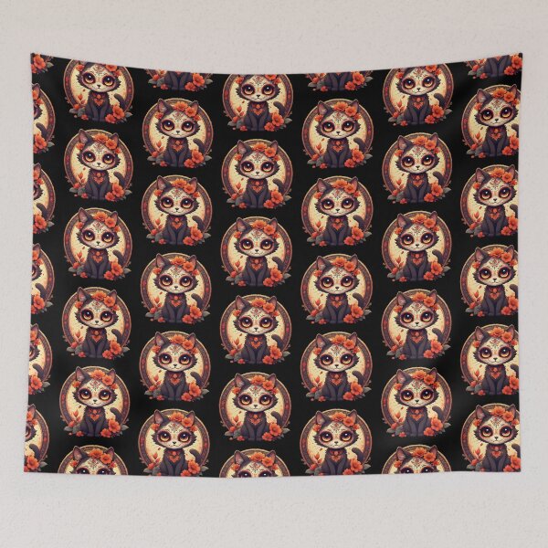 Item preview, Day of the Dead Cat #10 designed and sold by Sam-Tada.