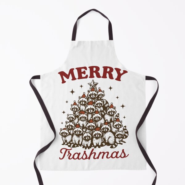Item preview, Merry Trashmas Raccoon Christmas Tree – Funny Holiday Animal Art designed and sold by Graphic Botique.
