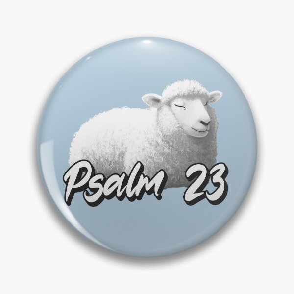 Item preview, Psalm 23 Peaceful Sheep – Christian Scripture Art designed and sold by ikidyounot.