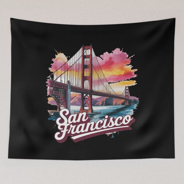 Item preview, San Francisco Golden Gate Bridge Watercolor designed and sold by JaskconLIfe23.
