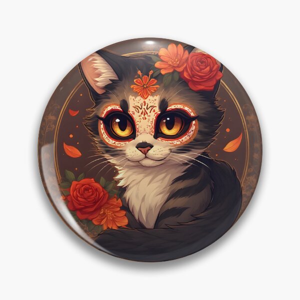 Item preview, Day of the Dead Cat #12 designed and sold by Sam-Tada.