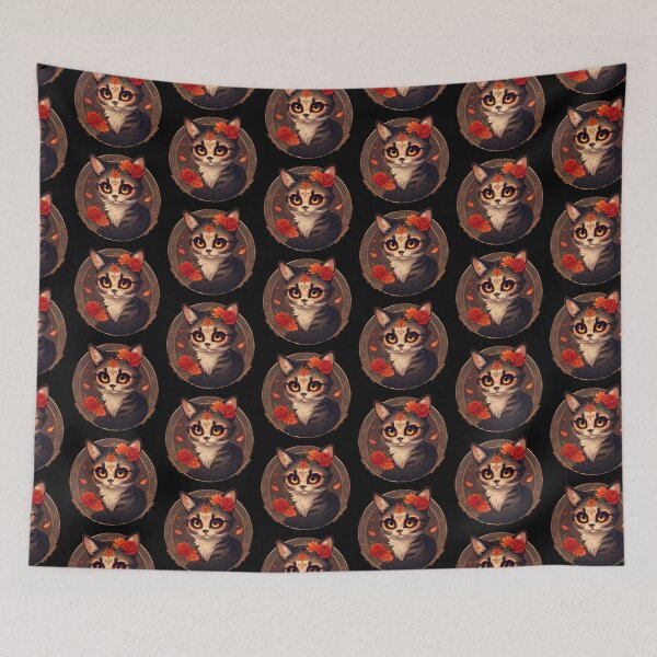Item preview, Day of the Dead Cat #12 designed and sold by Sam-Tada.