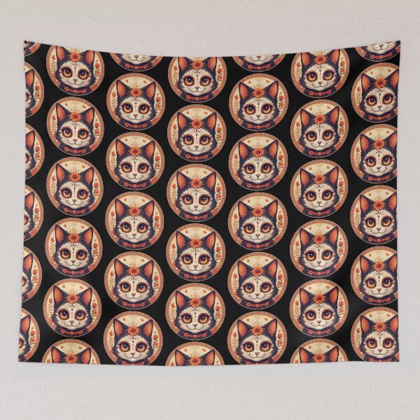 Item preview, Day of the Dead Cat #13 designed and sold by Sam-Tada.