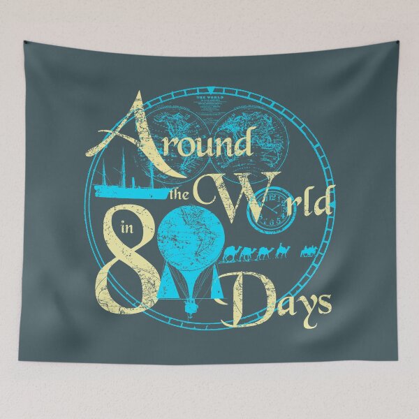 Item preview, AROUND THE WORLD IN 80 DAYS designed and sold by karmadesigner.