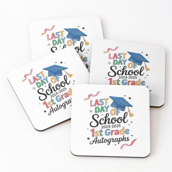 Item preview, Happy Last Day of School Autograph 1st Grade Graduation  designed and sold by lilLilaBatArt.