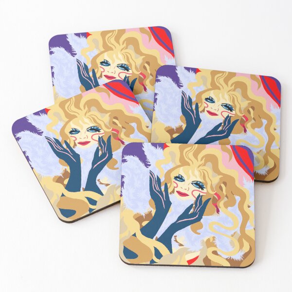 Item preview, Polish Retro Diva Art Print Vintage Glamour Icon designed and sold by birdhouses.