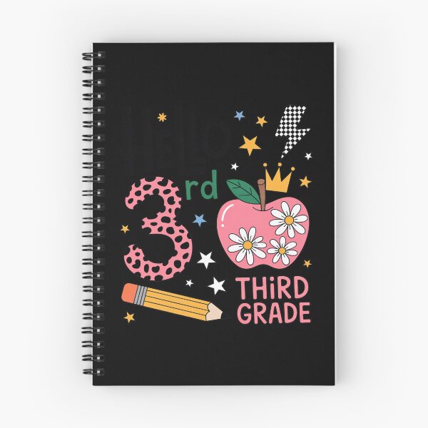 Item preview, Hello 3rd Third Grade Back To School Pink Leopard Teacher  designed and sold by lilLilaBatArt.