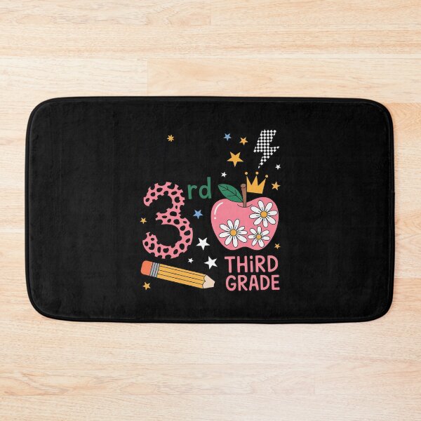 Item preview, Hello 3rd Third Grade Back To School Pink Leopard Teacher  designed and sold by lilLilaBatArt.