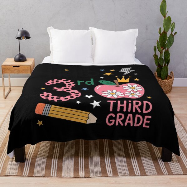 Item preview, Hello 3rd Third Grade Back To School Pink Leopard Teacher  designed and sold by lilLilaBatArt.