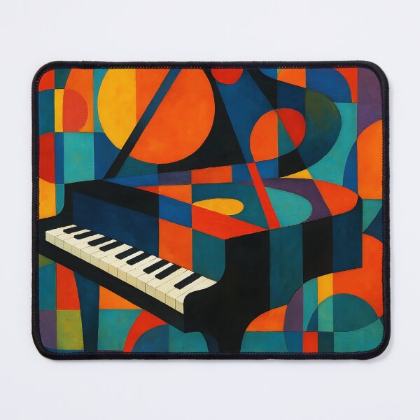 Item preview, Abstract Retro Piano – Music Illustration with Circular Shapes designed and sold by EmeraldMusic.