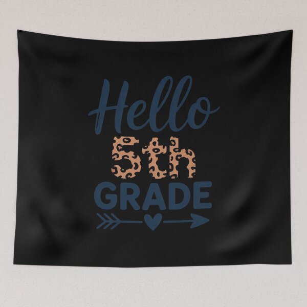 Item preview, Hello 5th Grade Leopard Teacher Back To School Girl Kids  designed and sold by lilLilaBatArt.