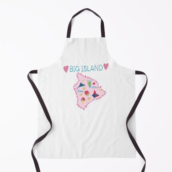 Item preview, Hawaii Big Island Map Cute Pastel Illustration designed and sold by Stable-Camp-Rd.