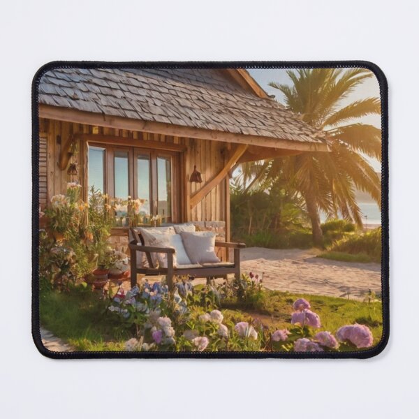 Item preview, Wooden Beachside Bungalow in Bloom designed and sold by BlareBlare.