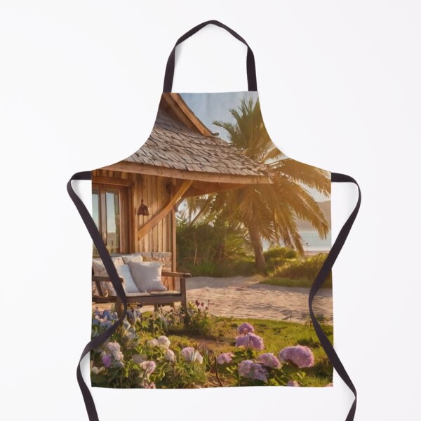 Item preview, Wooden Beachside Bungalow in Bloom designed and sold by BlareBlare.