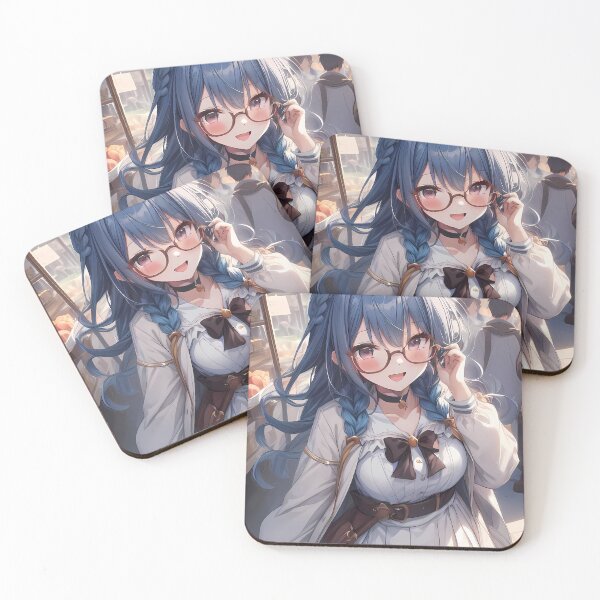 Item preview, Rei Princess Connect Glasses Market Street Anime Girl Waifu designed and sold by TorbenKuhano.