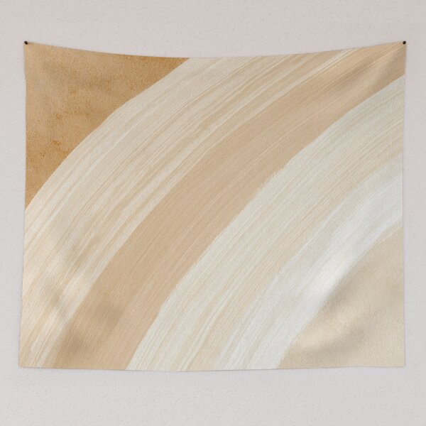 Item preview, Beige-toned abstract lines designed and sold by anytka.
