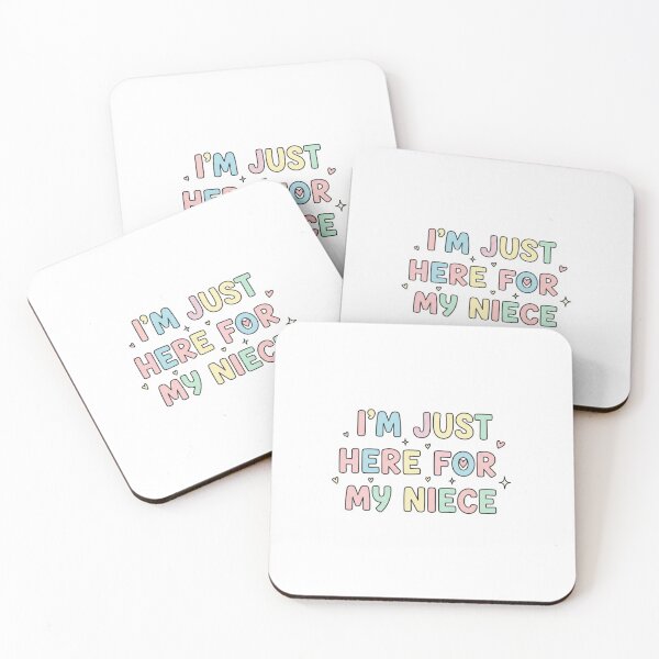 Item preview, I’m Just Here For My Niece – Funny Family Quote Design designed and sold by JustCrafted.