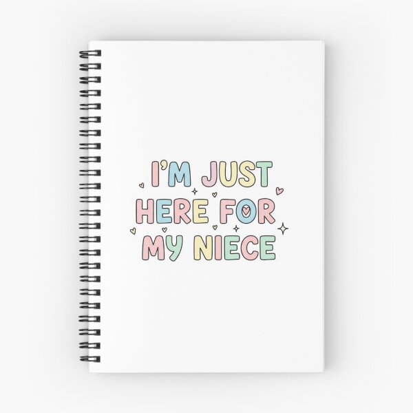 Item preview, I’m Just Here For My Niece – Funny Family Quote Design designed and sold by JustCrafted.