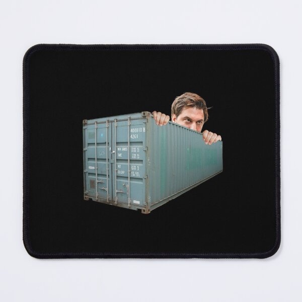 Item preview, Georges-Louis Bouchez hiding behind a container meme designed and sold by Crealice.