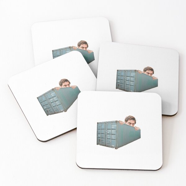 Item preview, Georges-Louis Bouchez hiding behind a container meme designed and sold by Crealice.