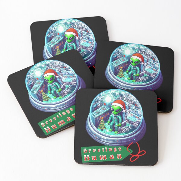 Item preview, alien snow globe christmas designed and sold by technotic.