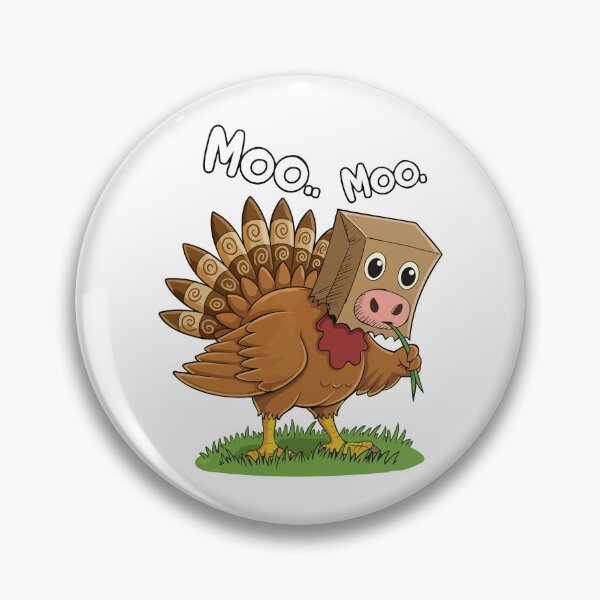Item preview, Funny turkey wearing a cow mask designed and sold by art1129.