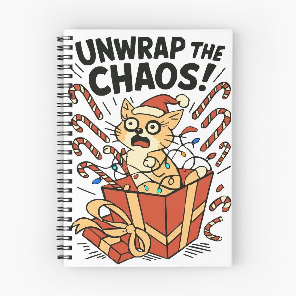 Item preview, “UNWRAP THE CHAOS!” — A Сat in a Gift Box From Felia designed and sold by Felia001.