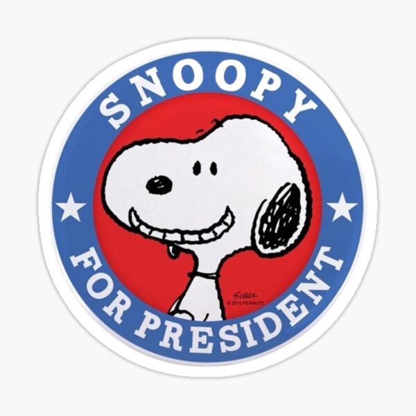 Snoopy president sticker Sticker