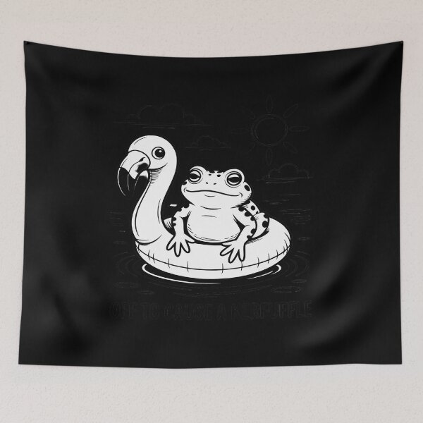 Item preview, Sarcasm Frog Humor Off To Cause A Kerfuffle designed and sold by TechnicalSara.