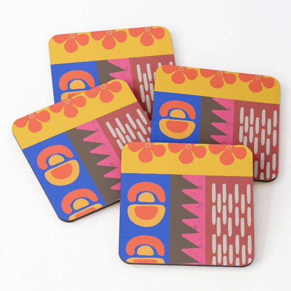 Item preview, Crimson Festival Tiles designed and sold by Studio Srnga by Sarda.