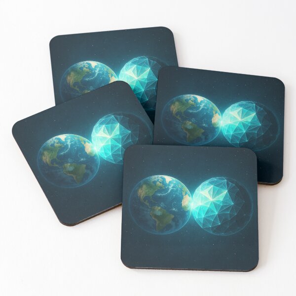Item preview, Twin-Self Earth – The Geometric Reflection designed and sold by GeoWild Designs.