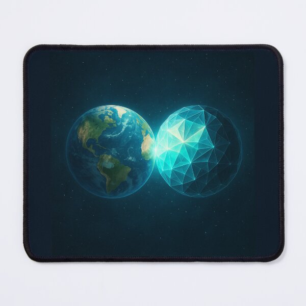 Item preview, Twin-Self Earth – The Geometric Reflection designed and sold by GeoWild Designs.