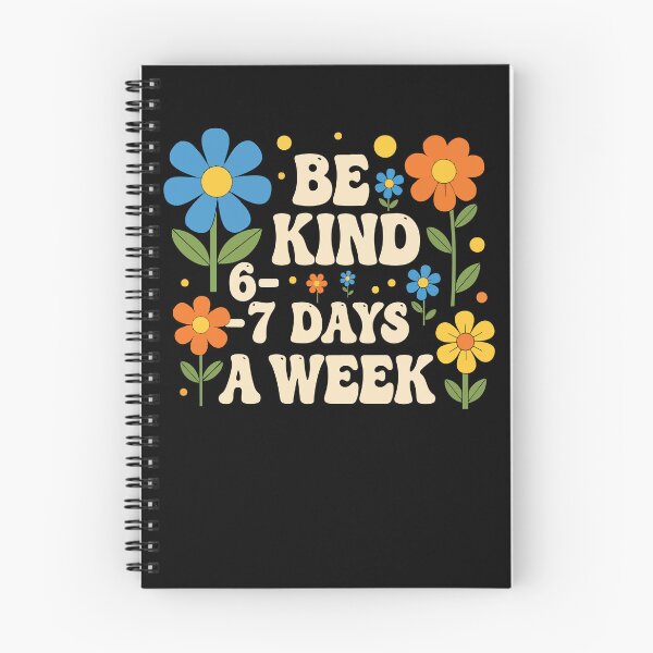 Item preview, Be kind graphic design with retro groovy flowers designed and sold by art1129.