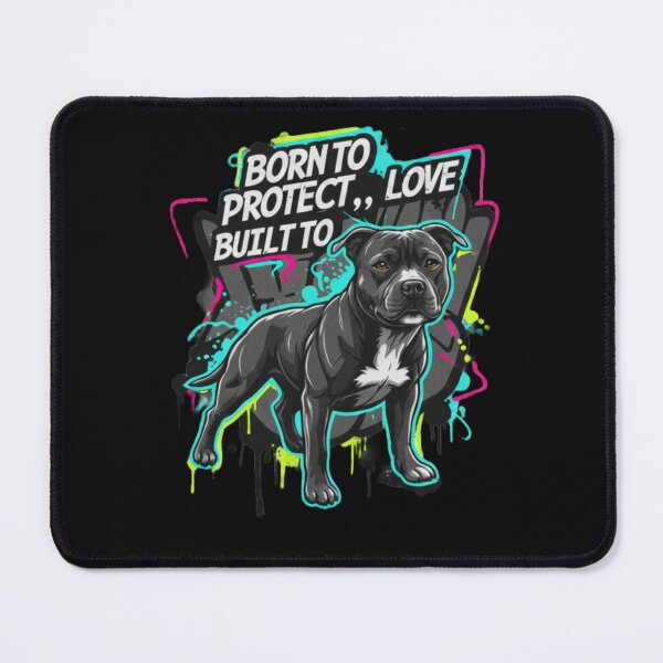 Item preview, Staffie Graffiti Art: Born To Protect, Built To Love designed and sold by ReptiWorks.