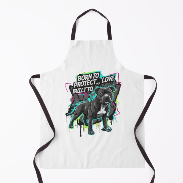 Item preview, Staffie Graffiti Art: Born To Protect, Built To Love designed and sold by ReptiWorks.