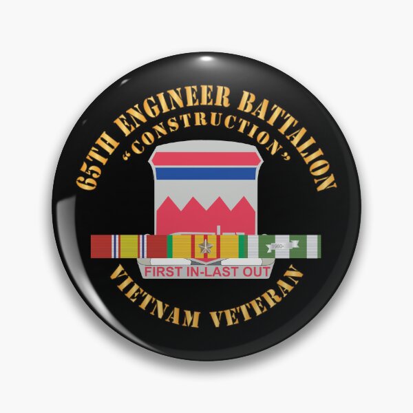 Item preview, Army - 65h Engineer Battalion - DUI - VN SVC Ribbons - V1 X 300 designed and sold by Military Insignia Products.