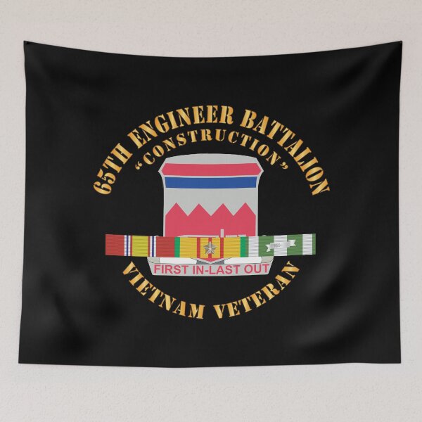 Item preview, Army - 65h Engineer Battalion - DUI - VN SVC Ribbons - V1 X 300 designed and sold by Military Insignia Products.
