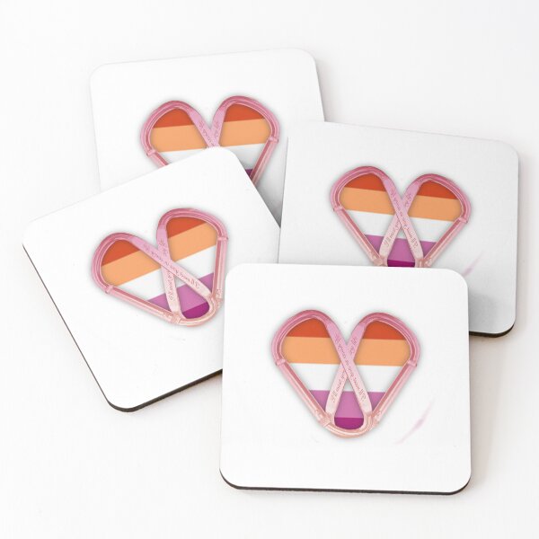 Item preview, Sapphic Flag Carabiner Heart designed and sold by SereneGlowie.