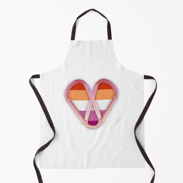 Item preview, Sapphic Flag Carabiner Heart designed and sold by SereneGlowie.