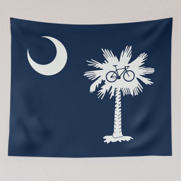 Item preview, South Carolina Flag Palm Tree Bike designed and sold by Esskay Designs.