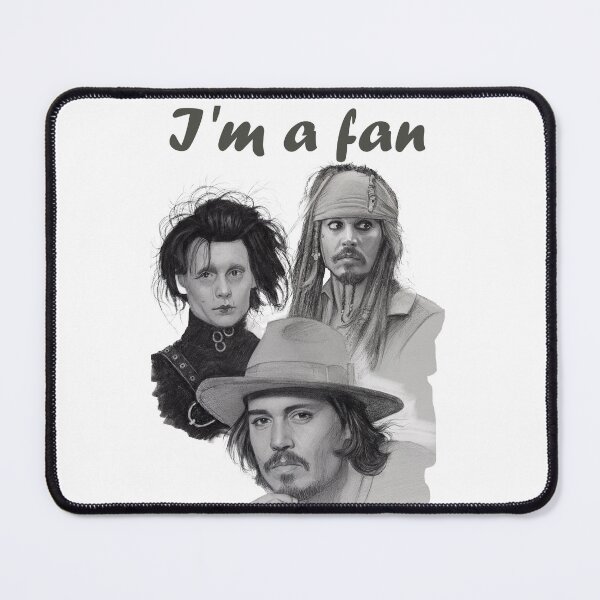 Item preview, Johnny Depp Tribute Collage – Pencil Art of Iconic Roles designed and sold by Eylali.