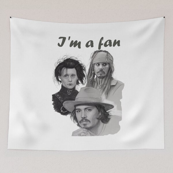 Item preview, Johnny Depp Tribute Collage – Pencil Art of Iconic Roles designed and sold by Eylali.