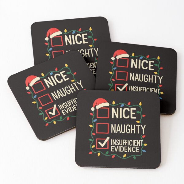 Item preview, Nice Naughty Insufficient Evidence Checklist Funny  designed and sold by torildorxop.